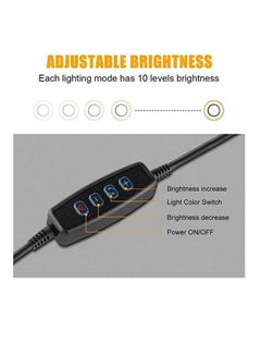 Generic 3 in 1 Professional Live Stream Kit with Small USB Ring Light Mic Holder CellPhone Web Cam Holder Premium Stand For Makeup Video Shoots Live Video Calling And More  - Image 4