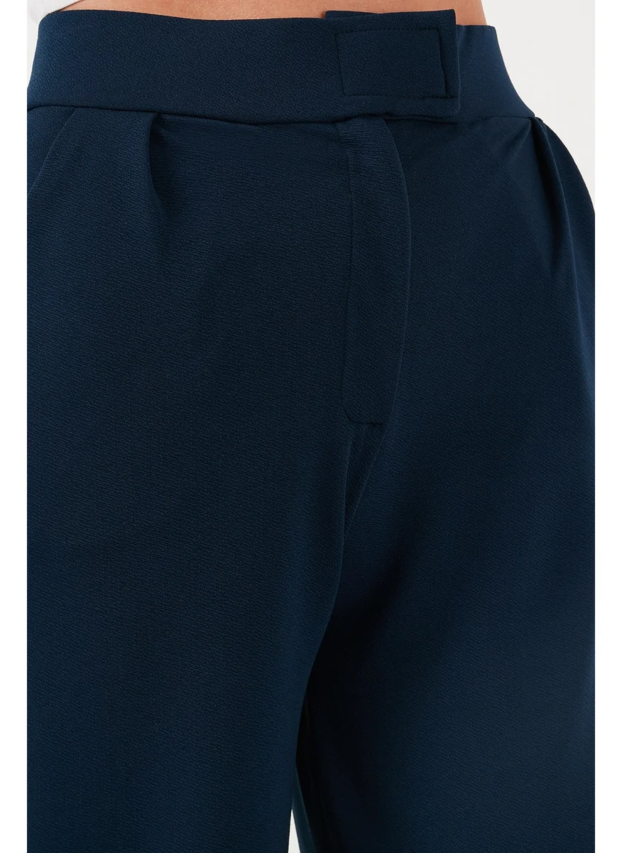 Lela Regular Fit High Waist Wide Leg Trousers Women's Trousers 5861279