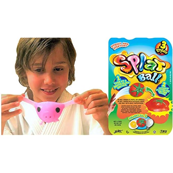 Ja-Ru SPLAT Ball Sticky & Stretchy (Pack of 6 Assorted) . Sensory Stress Relief Toy, Party Favor Pinata Filler. 5303-6p - Image 5