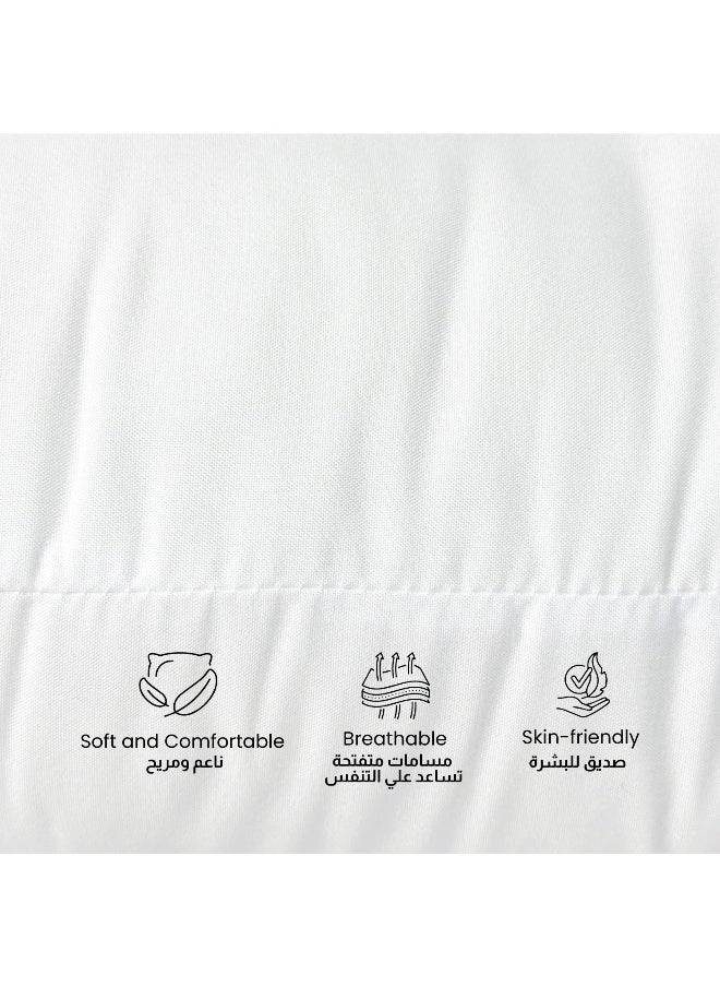 Rest Bedding Throw Pillows Insert Cushion Filler Outer Cover Hd Microfiber Filling 400 Grams Ultra Soft Fiber Size 30X50Cm , 12X20Inch Cushion Inserts Home Decor White (Pack Of 2)  - Image 3