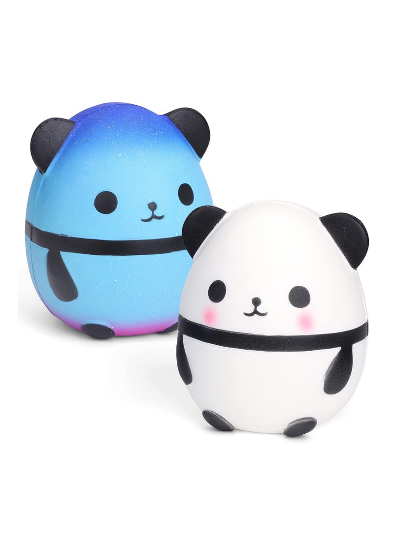KASTWAVE - Squishy Panda Egg, Squishies Fidget Toys, Galaxy Slow Rising, Squishy Toys, Pop Soft Doll, Scented Stress, Relief Anti Anxiety ADHD, Squeeze Mochi Pack Toys, for 3-12 Years Old Kids and Adults - Image 1