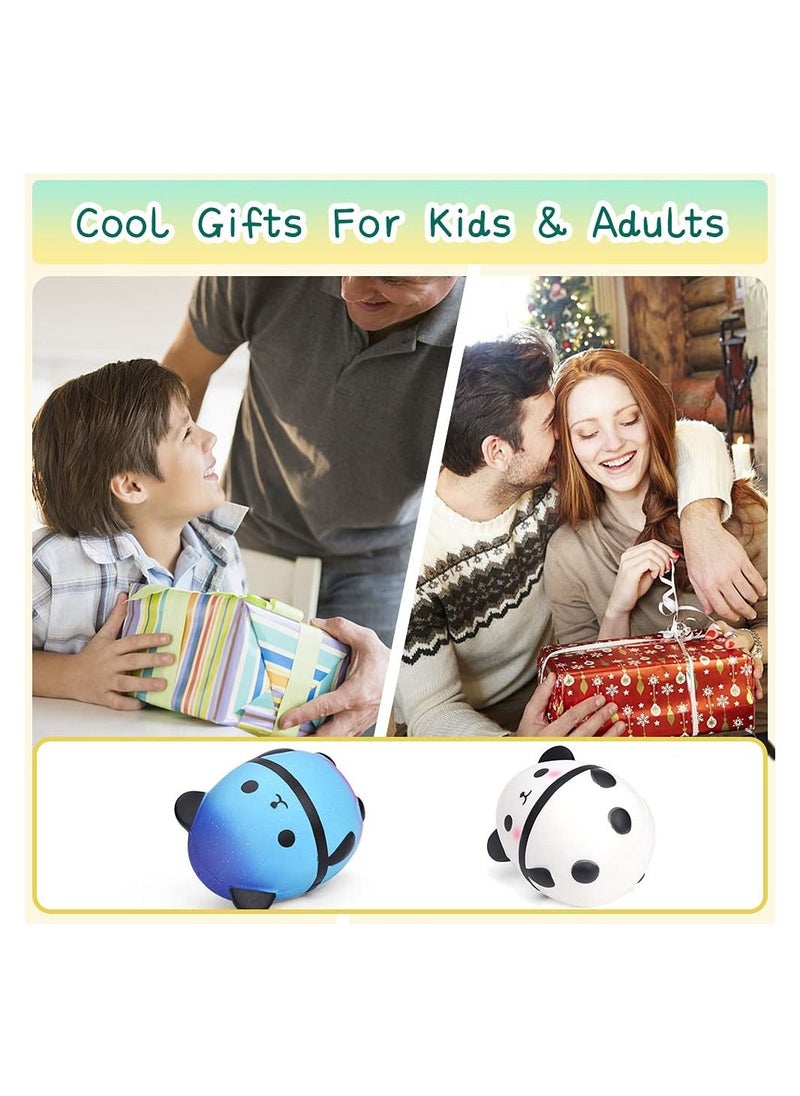 KASTWAVE - Squishy Panda Egg, Squishies Fidget Toys, Galaxy Slow Rising, Squishy Toys, Pop Soft Doll, Scented Stress, Relief Anti Anxiety ADHD, Squeeze Mochi Pack Toys, for 3-12 Years Old Kids and Adults - Image 1