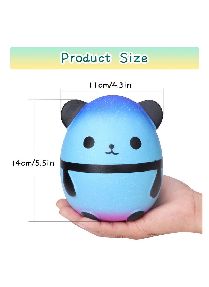 KASTWAVE - Squishy Panda Egg, Squishies Fidget Toys, Galaxy Slow Rising, Squishy Toys, Pop Soft Doll, Scented Stress, Relief Anti Anxiety ADHD, Squeeze Mochi Pack Toys, for 3-12 Years Old Kids and Adults - Image 1