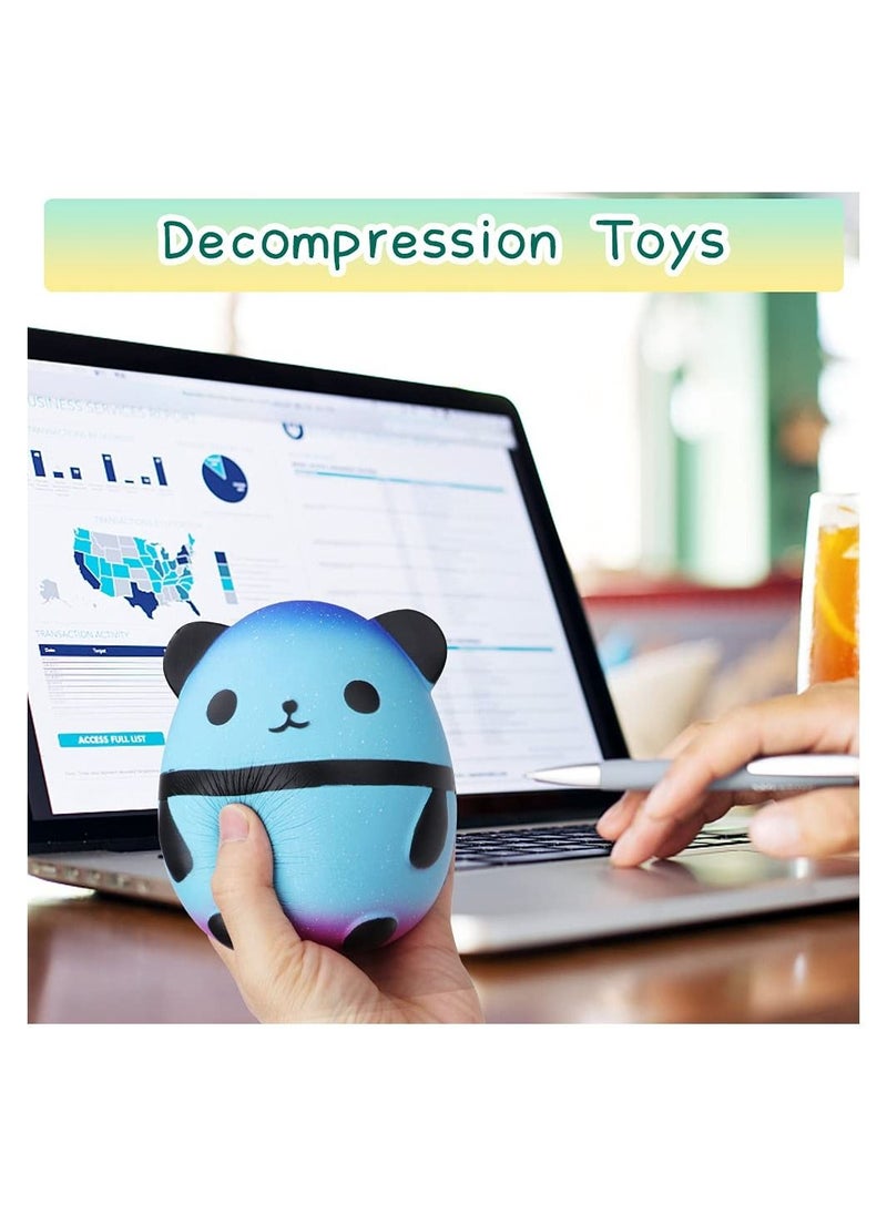KASTWAVE - Squishy Panda Egg, Squishies Fidget Toys, Galaxy Slow Rising, Squishy Toys, Pop Soft Doll, Scented Stress, Relief Anti Anxiety ADHD, Squeeze Mochi Pack Toys, for 3-12 Years Old Kids and Adults - Image 1