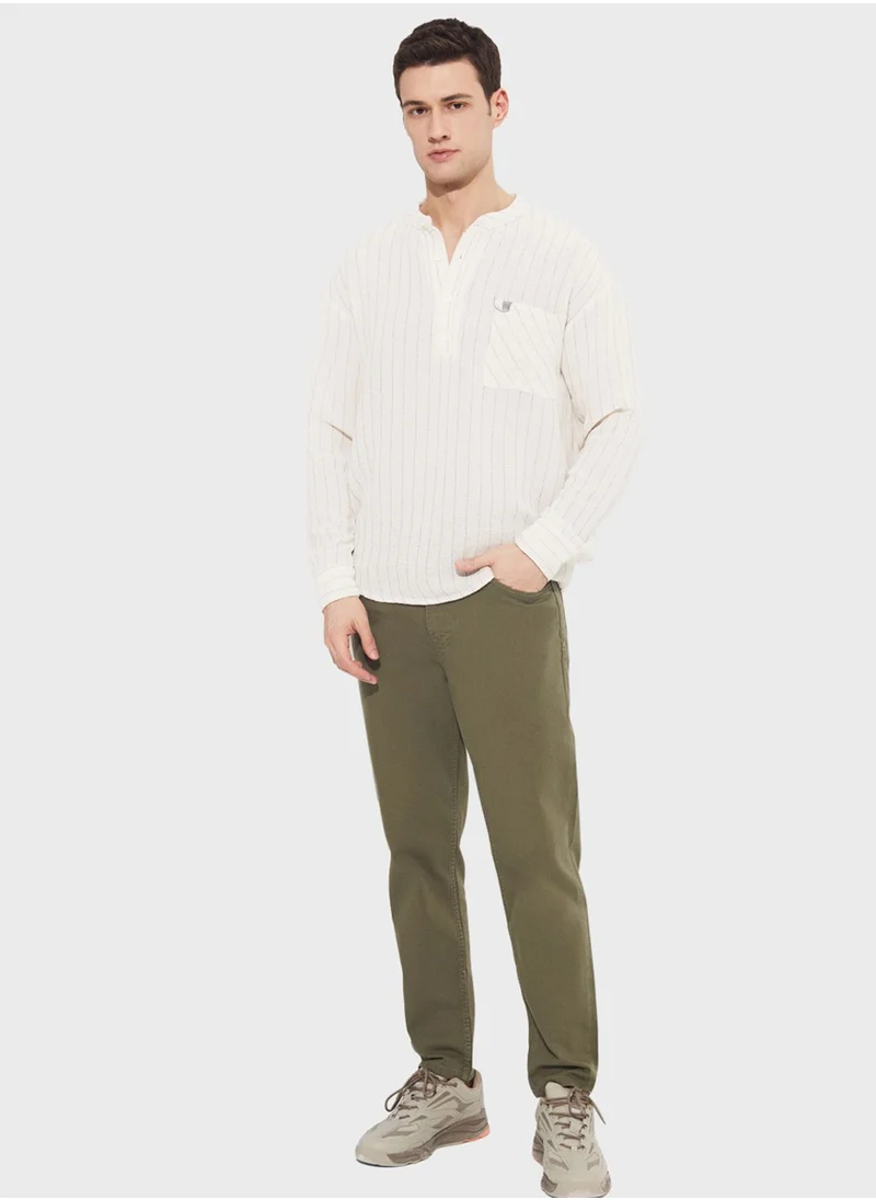جون Essential Straight Fit Trousers