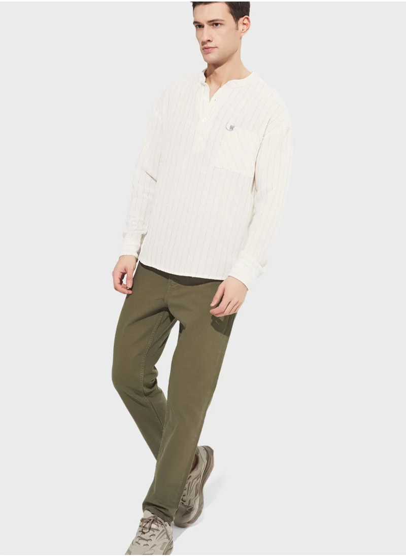 جون Essential Straight Fit Trousers
