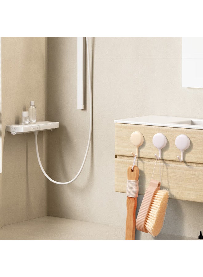 Mengting Hook Adhesive, Strong Adhesive Hooks No Drilling Required, Bathroom Clothes Hanger, Kitchen And Bathroom Hooks, 4 Pieces - Image 1