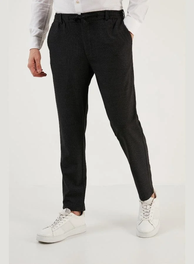 بوراتي بنطلون رجالي بوراتي بقصة مستقيمة وخصر عادي