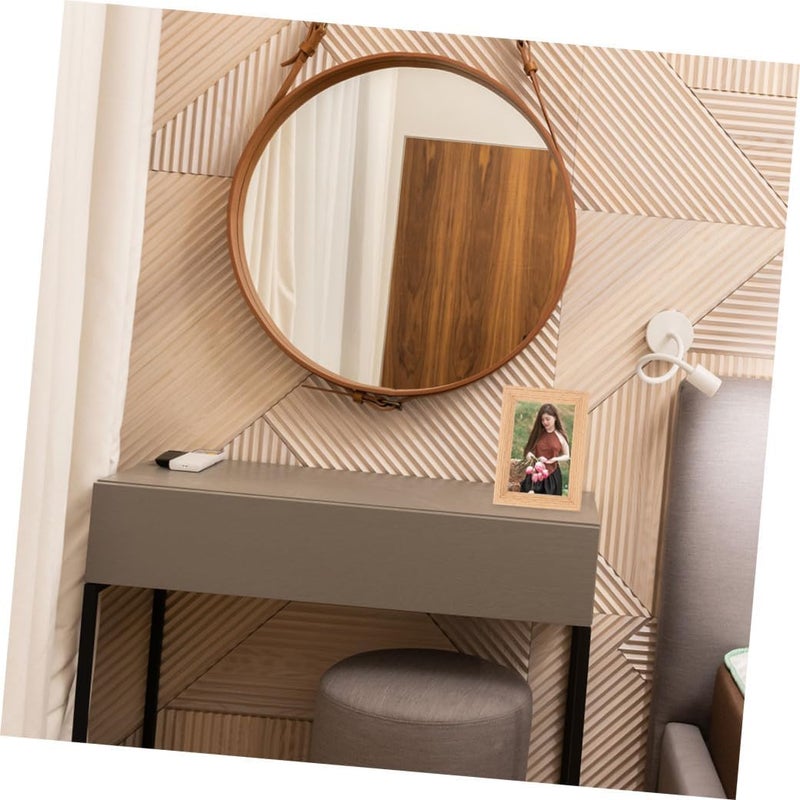 Wood Photo Frame 6-inch Mdf Rustic Wooden Picture Frame with Stand and Wall Mount for Home Décor and Desktop Photo Display - Image 4