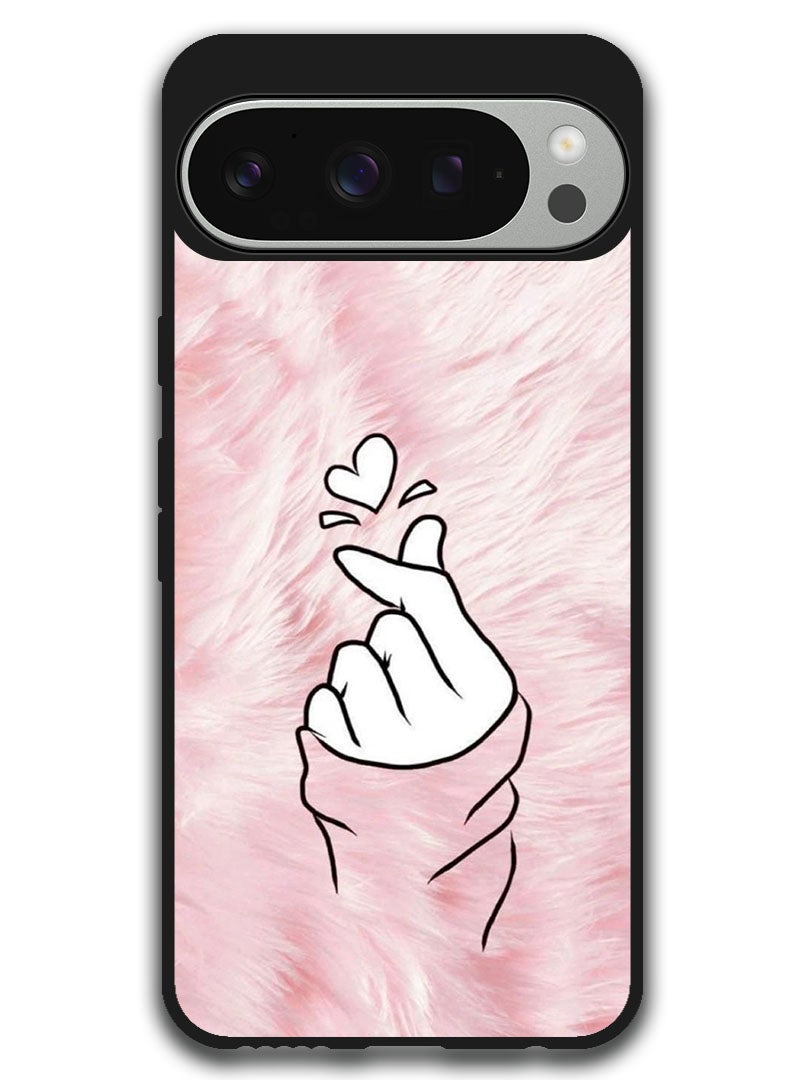 Theodor Protective Case Anti Scratch Shock Proof Bumper Cover For Google Pixel 9 Pro Snap Love Pink - Image 1