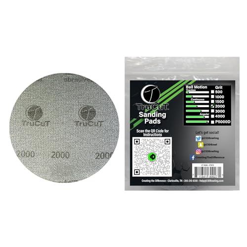 Creating the Difference TruCut Sanding Pads | Made Specifically for Bowling Balls | Resurfacing – Surface Management (2000 Grit, 6 inch) - Image 1