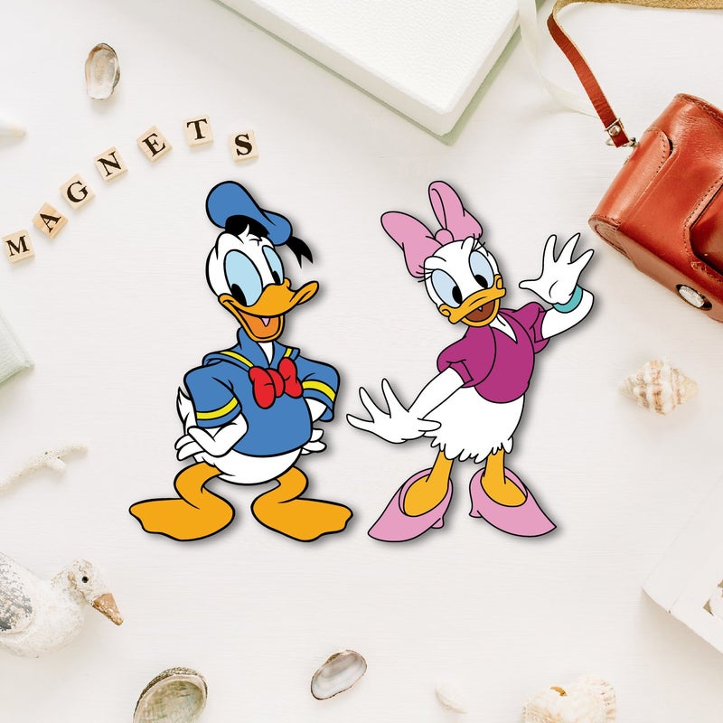 Click n ship Donald And Daisy Duck Magnets Set For Kids - Image 1