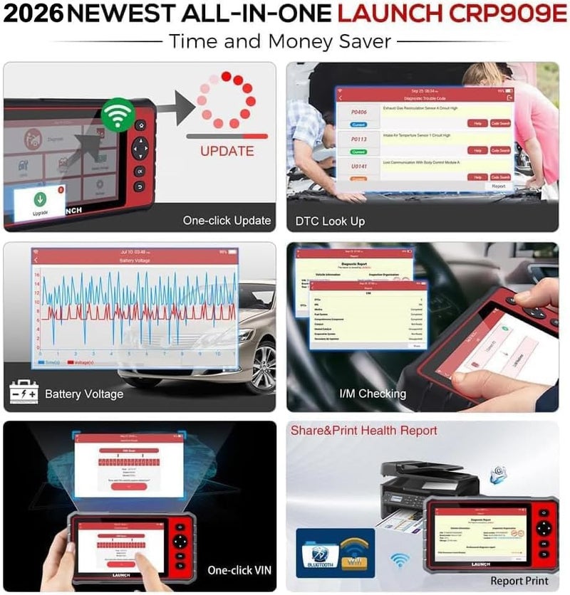 Launch CRP909E OBD2 Scanner Full System Diagnostic Tool - Image 5