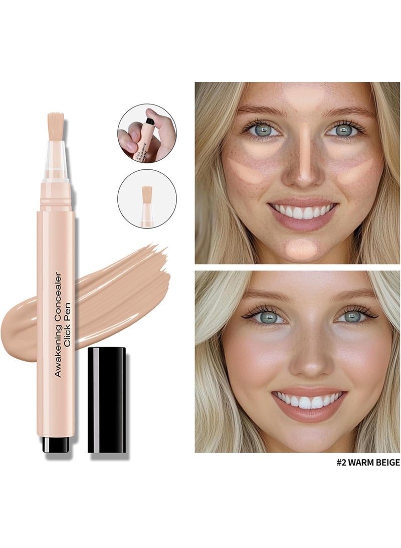 lakerain Pressed Concealer, Under Eye Concealer, Under-eye Brightener & Primer Dark Circles, acne spots,Highly Pigmented and Water-Resistant, Eye Colour Corrector Korean Makeup, brush concealer - Image 4