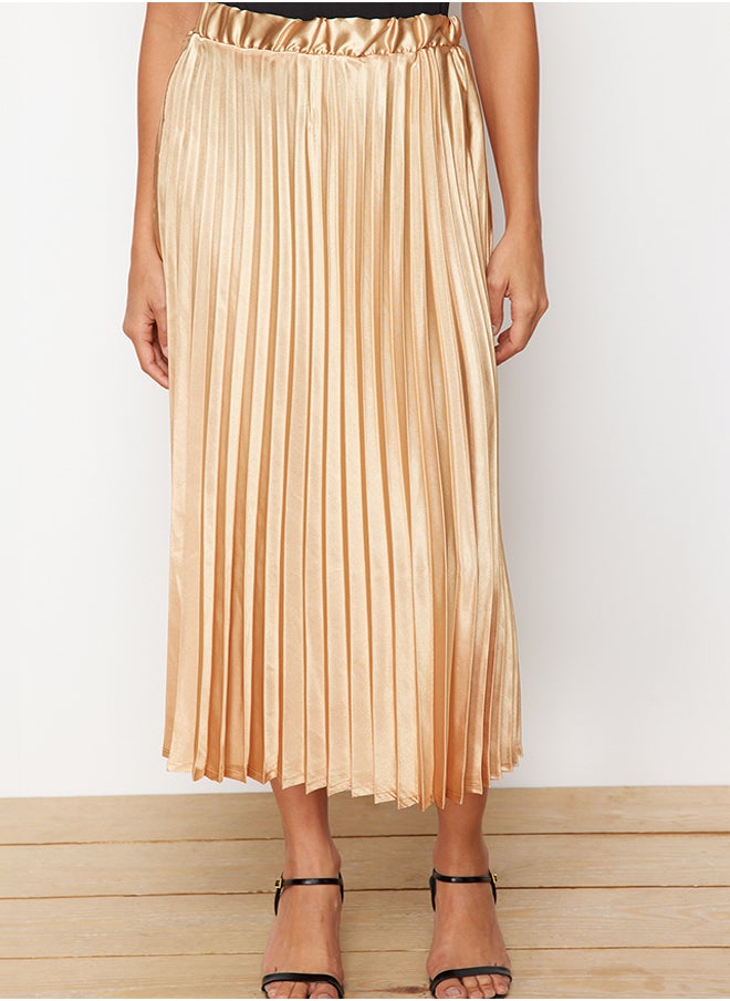 Gold Pleated Satin Fabric Maxi Length Woven Skirt TWOSS24ET00206 - pzsku/Z317E8DCB335B4A4C5AC5Z/45/_/1730941871/870da6d7-713d-4169-aae4-7071e61f66ed