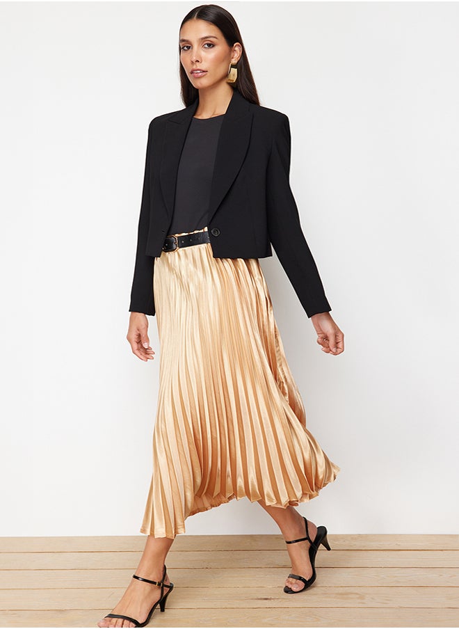 Gold Pleated Satin Fabric Maxi Length Woven Skirt TWOSS24ET00206 - pzsku/Z317E8DCB335B4A4C5AC5Z/45/_/1730941895/21d50714-89de-43e0-a195-762be1d0c6fb