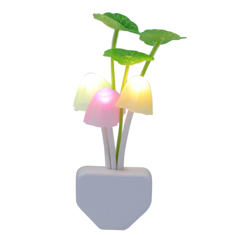 Mushroom LED Night Light Set of 3 with Dusk to Dawn Sensor US Plug Energy Saving - Image 2