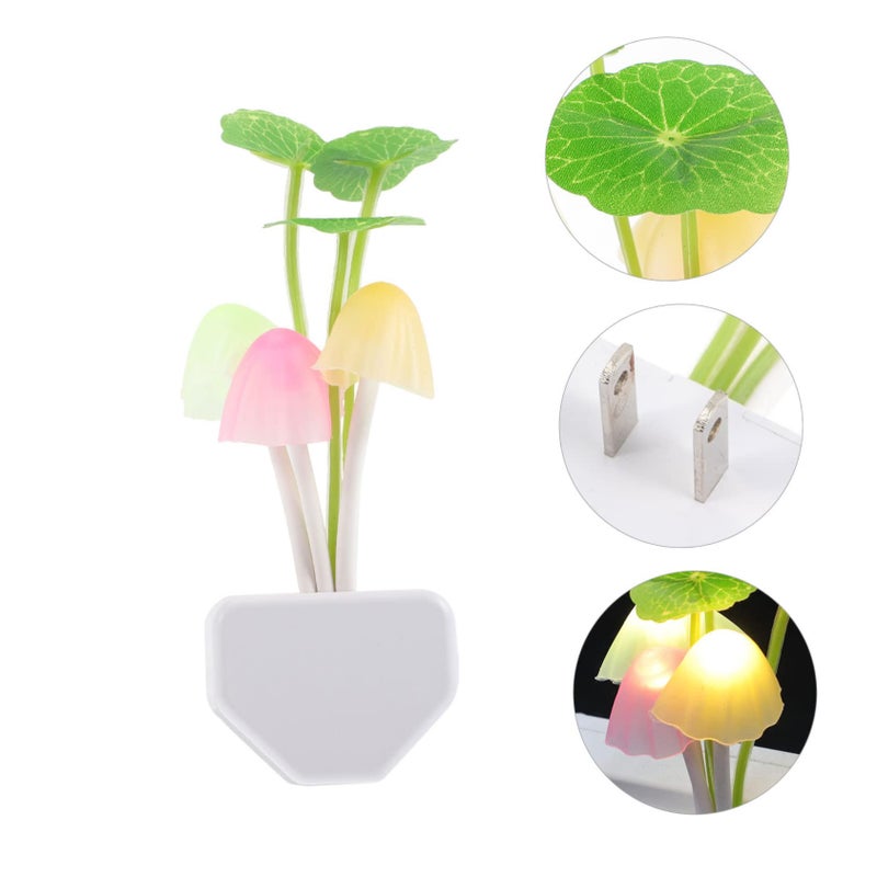 Mushroom LED Night Light Set of 3 with Dusk to Dawn Sensor US Plug Energy Saving - Image 5