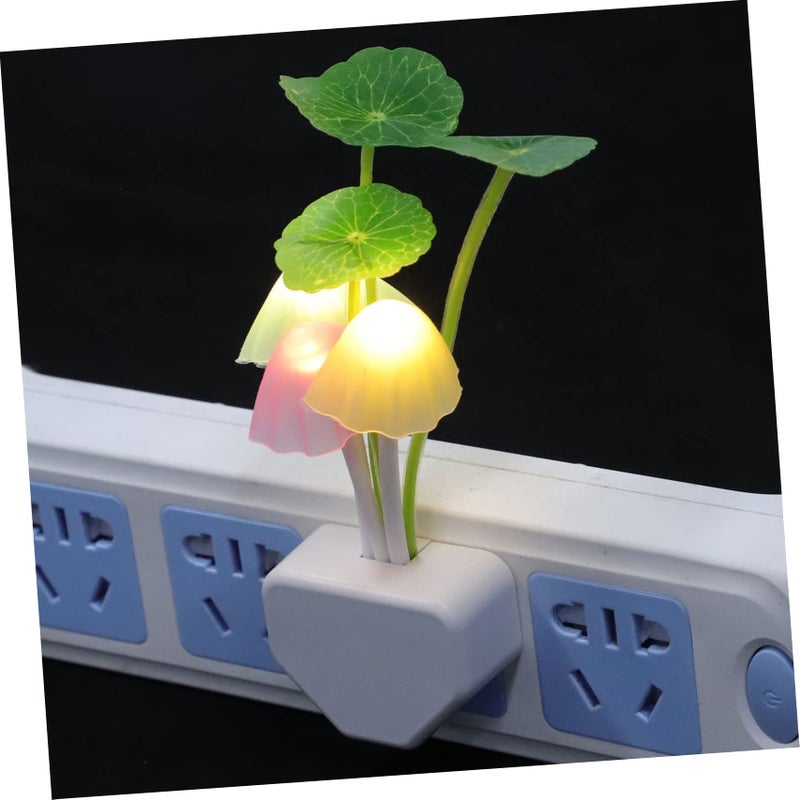 Mushroom LED Night Light Set of 3 with Dusk to Dawn Sensor US Plug Energy Saving - Image 4