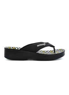 aerosoft AEROSOFT A08A5 LADIES BLACK PATTERN SLIPPERS  - Image 5