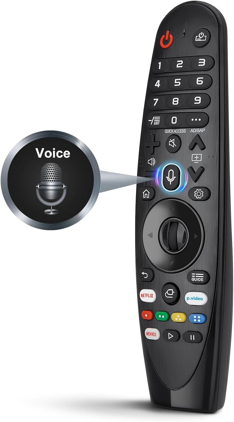 OMAIC Voice Magic Replacement for LG-Smart-TV-Remote, AN-MR20GA for LG Smart TV Magic Remote, with Pointer Function | AKB75855501, MR20GA, MR19BA, MR18BA, MR650A | Precision Pointing Cursor, Enhanced Voice Control & Scroll Wheel Navigation - Image 1