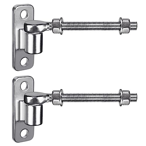 Insaga 6'' J Bolt Gate Hinge and Wall Mount Hinge 2Pack, Heavy Duty 304 Stainless Steel Gate Hinges, One Piece with No Welding for Farm, Fence, Garden, Metal Gates, Load Capacity up to 500LB - Image 1