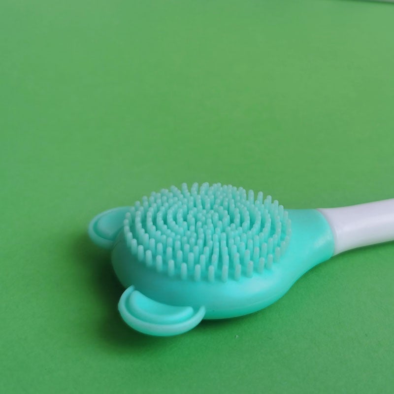 Wholesale soft silicone DIY manual face washing brush portable double-headed mask brush mask spoon beauty tools - Image 5