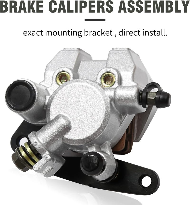EATAKWARD Front Left & Right Brake Calipers & Pads for Yamaha Banshee, Big Bear, Grizzly, Kodiak, Raptor, Warrior, Wolverine - Image 5