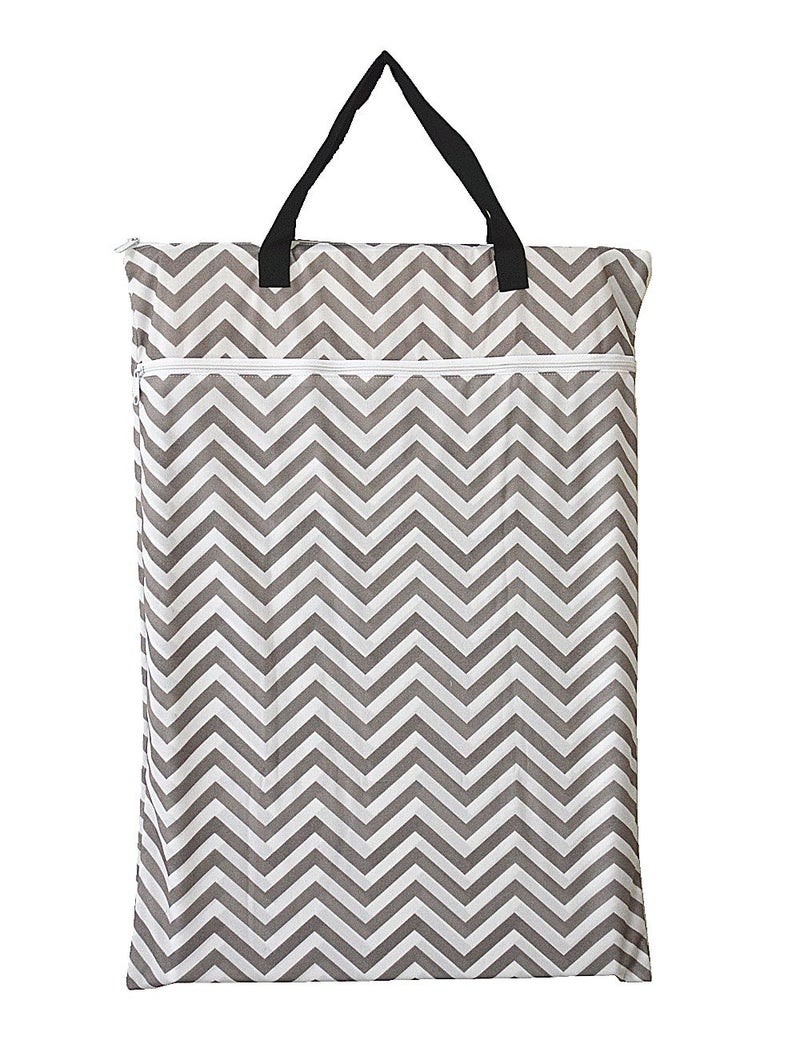 Hibaby Hibaby Large Hanging WetDry Cloth Diaper Pail Bag for Reusable Diapers or Laundry 