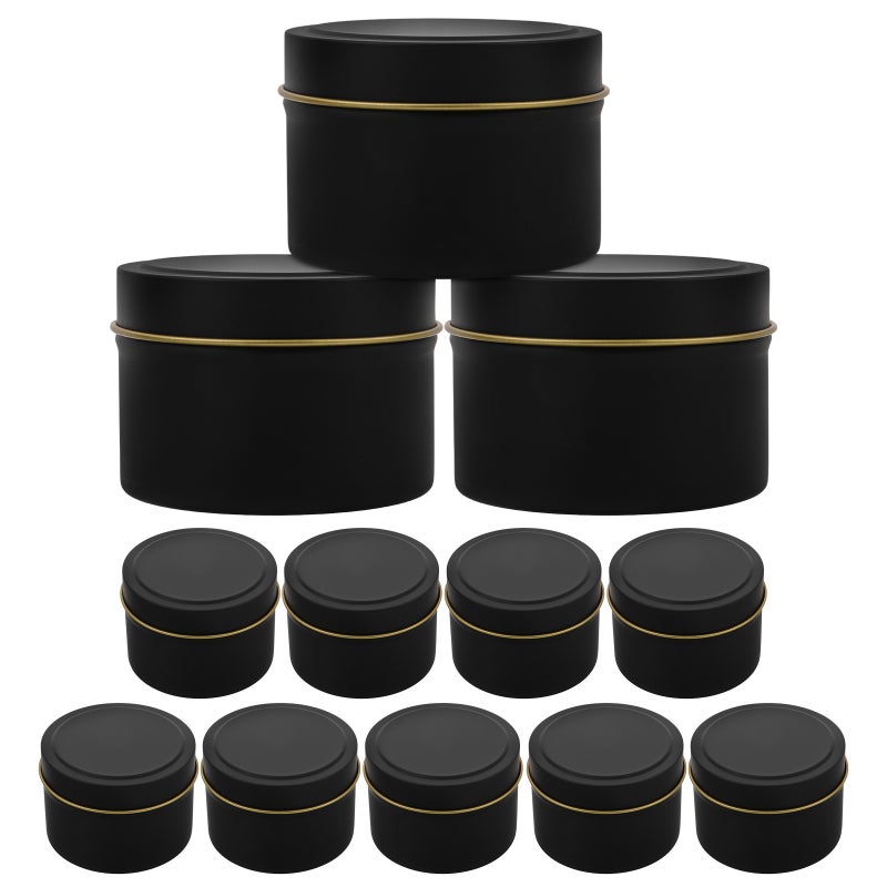 12Pcs Candle Jars Empty Candle Metal Jars DIY Candle Jars with Lids Candle Storage Containers - Image 4