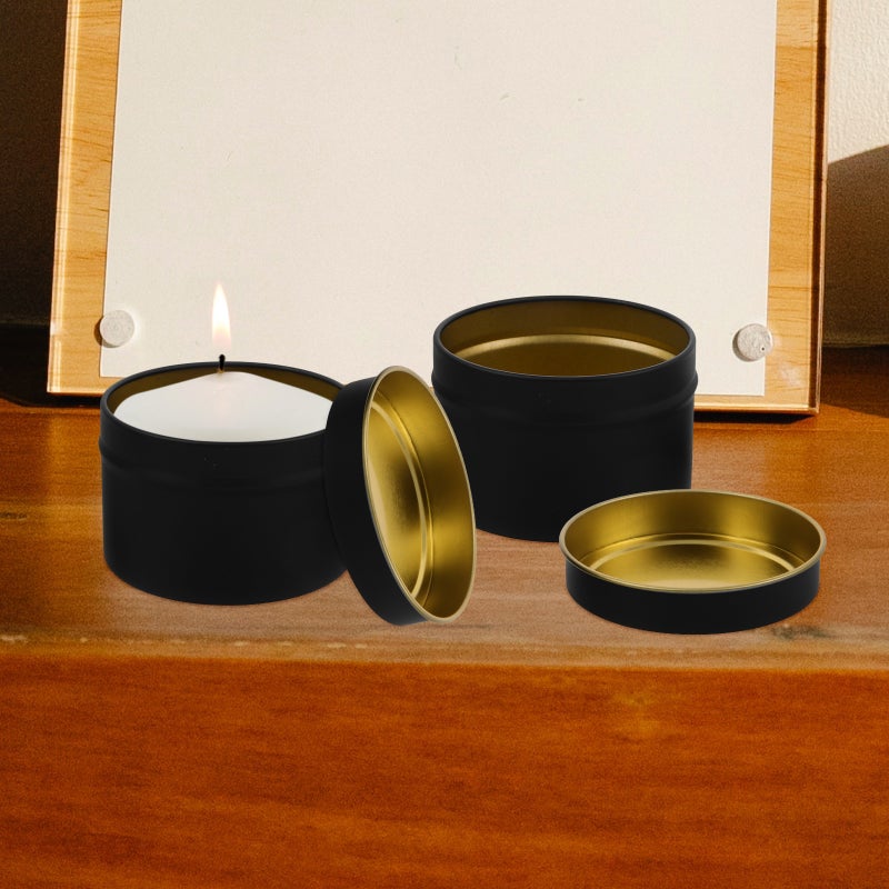 12Pcs Candle Jars Empty Candle Metal Jars DIY Candle Jars with Lids Candle Storage Containers - Image 3