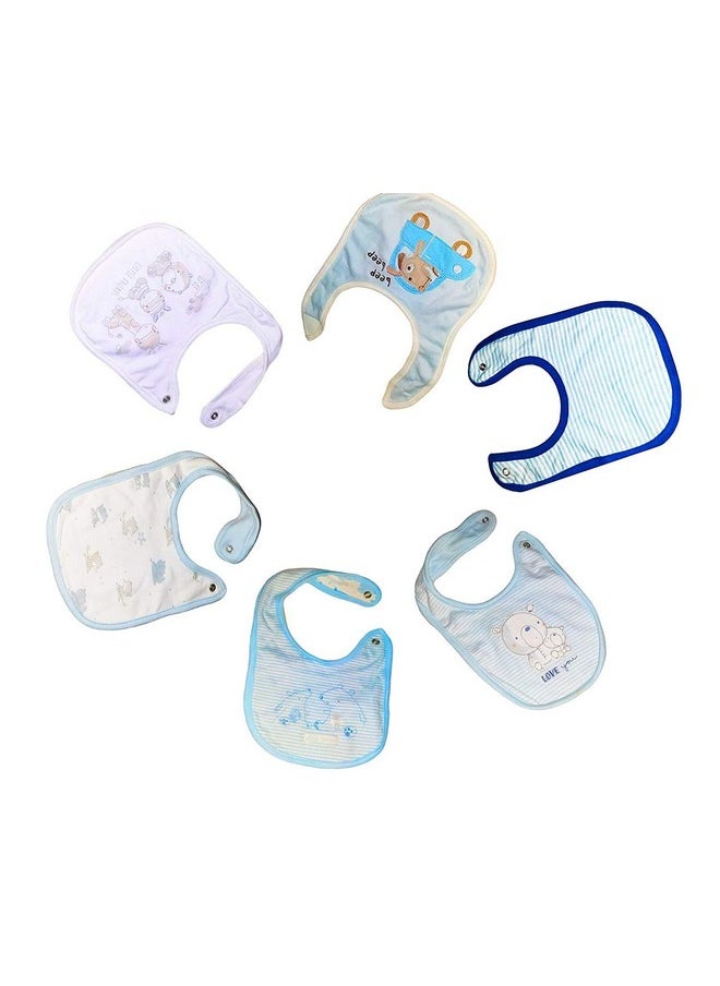 Mojo Toys Baby Cotton Bibs Washable Absorbent Feeding Cloth/Baby Bib Set For Baby Boy Girls Kids Toddlers Infants For 0-3, 6-12 Months,New Born, 1,2 Years (Pack Of 3)  - Image 5