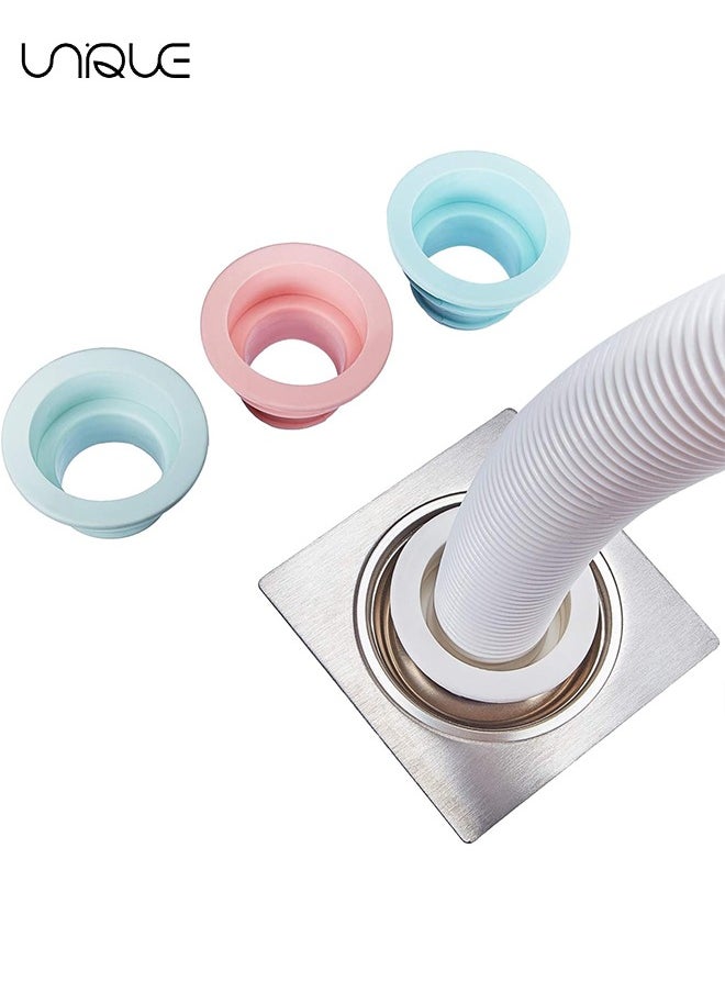 Unique - 4 Piece Sewer Odor Seal Plug - Silicone Tube Seal Plug - Washing Machine Drain Seal - Bathroom Kitchen Laundry Room Passage Seal - Image 1