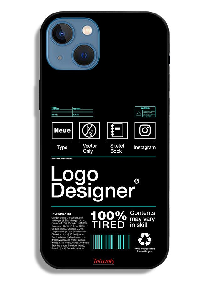 Tolwak Apple iPhone 13 Protective Case Logo Designer Sticker - Image 2