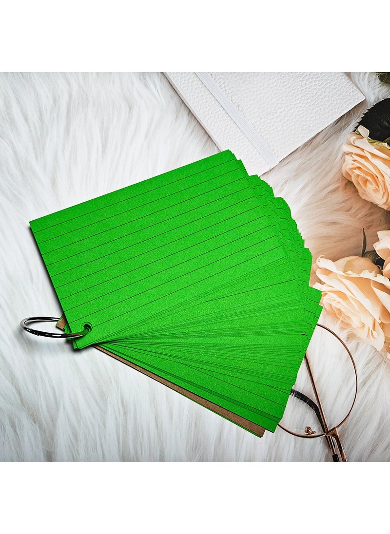 Generic Index Ringed Mini Notepad with Lined Pages Green 