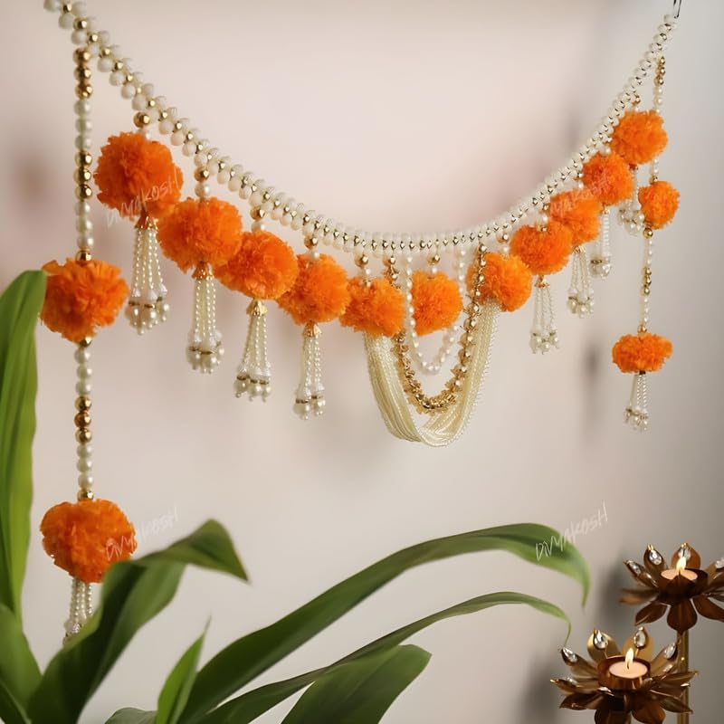 Virushka Marigold Thoranam For Entrance Door Torans For Entrance Door Banderwal For Home Door 94 Cm