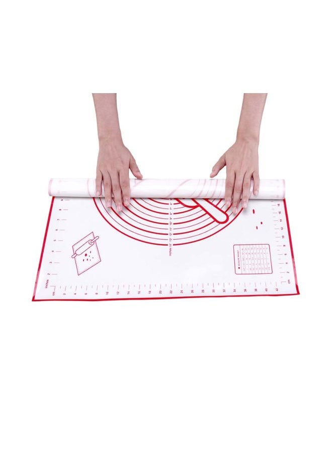 SKY-TOUCH 50x32cm Non-Stick Silicone Baking Mat Kneading Pad Sheet Glass Fiber Rolling Dough Large Size for Cake Macaron Kitchen Tools  - Image 2