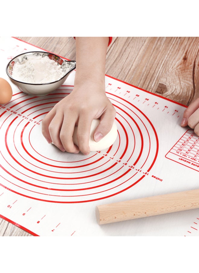 SKY-TOUCH 50x32cm Non-Stick Silicone Baking Mat Kneading Pad Sheet Glass Fiber Rolling Dough Large Size for Cake Macaron Kitchen Tools  - Image 3