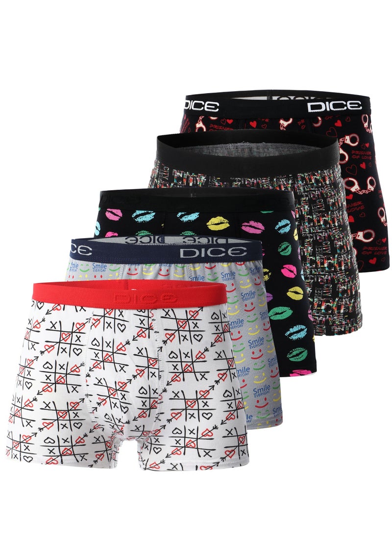 DICE - Bundle OF (5) Mens Boxer Printed - Image 1