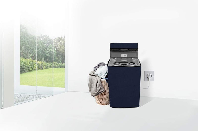 Wings Star Top Load Washing Machine Cover for LG 7.5 KG Fully-Automatic Top Loading T75SKSF1Z, Darkblue - Image 2