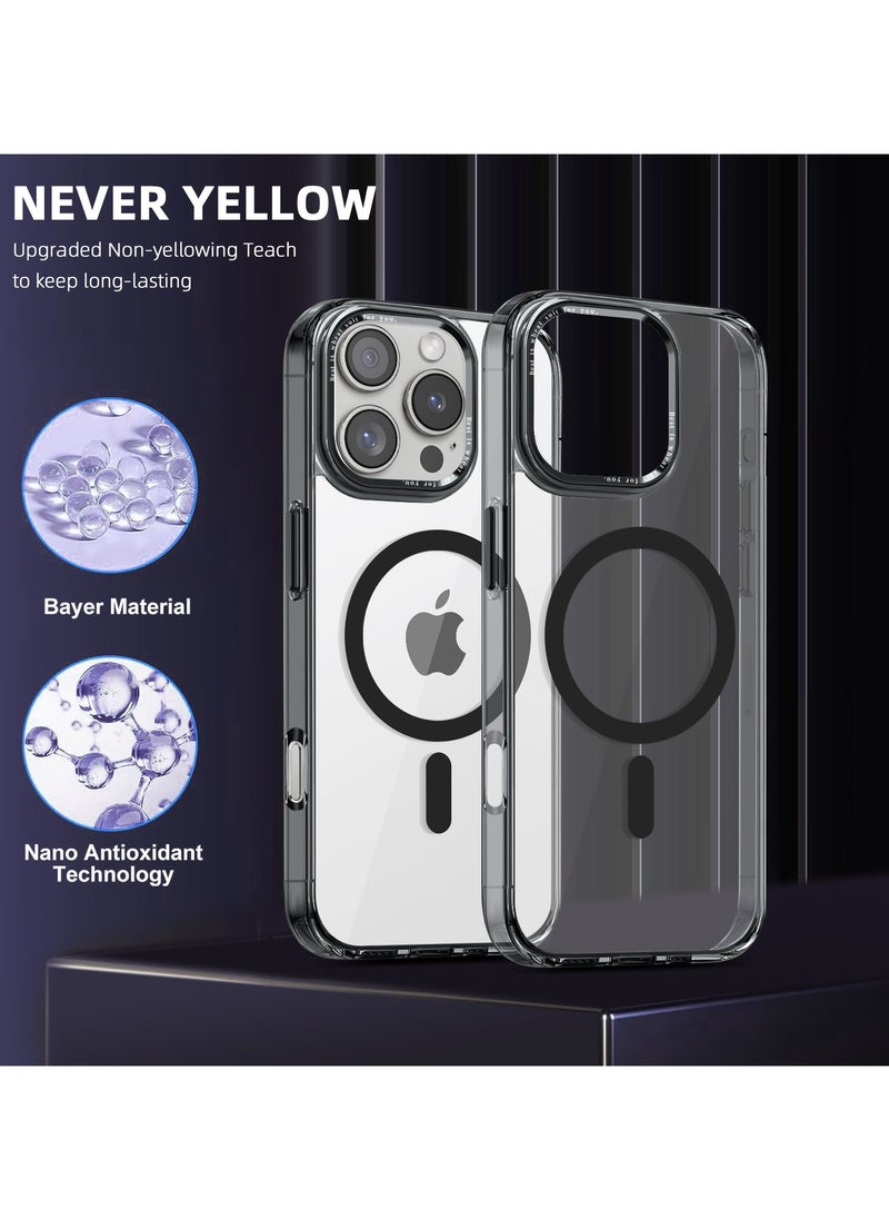 ICARLUS For Apple iPhone 16 Pro Case Compatible with MagSafe TPU+PC Anti-Scratch Cover - Black  - Image 1
