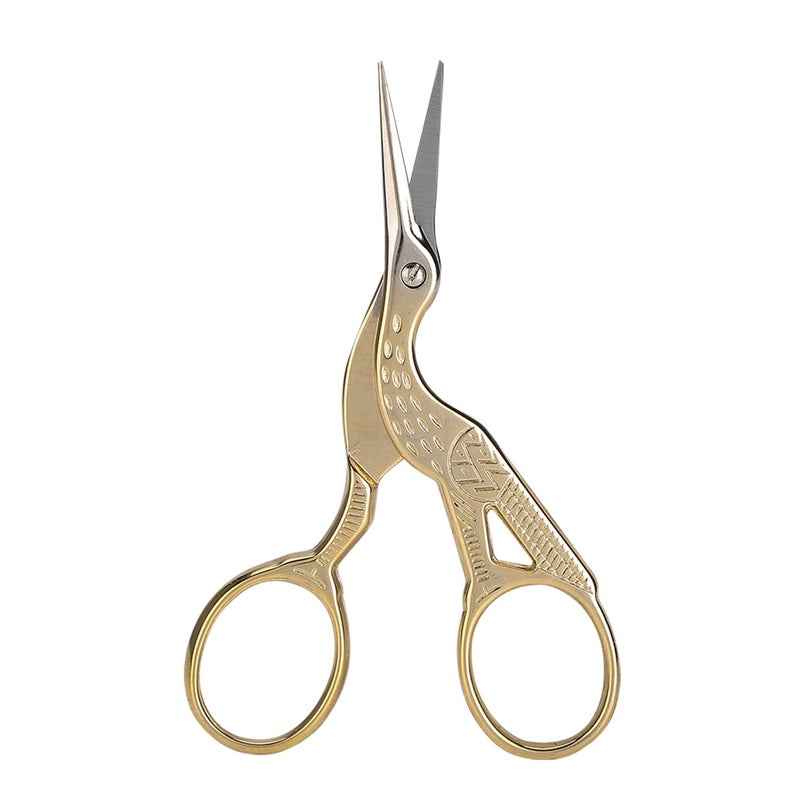 Professional Vintage Nail Art Stainless Steel Scissor Manicure Shear Tools Gold - Image 2