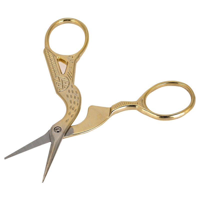 Professional Vintage Nail Art Stainless Steel Scissor Manicure Shear Tools Gold - Image 4