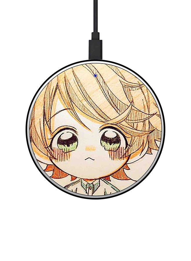 NIBEMINENT 15W Ultra Slim Fast Wireless Charger Multicolour