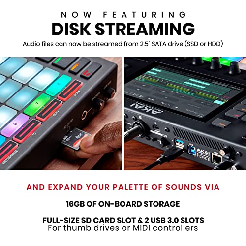 Akai Professional أكاي بروفيشنال فورس – نظام إنتاج موسيقي/أداء دي جي مستقل مع شاشة لمس متعددة الألوان بحجم 7 بوصة ومصفوفة إطلاق المقاطع - Image 5