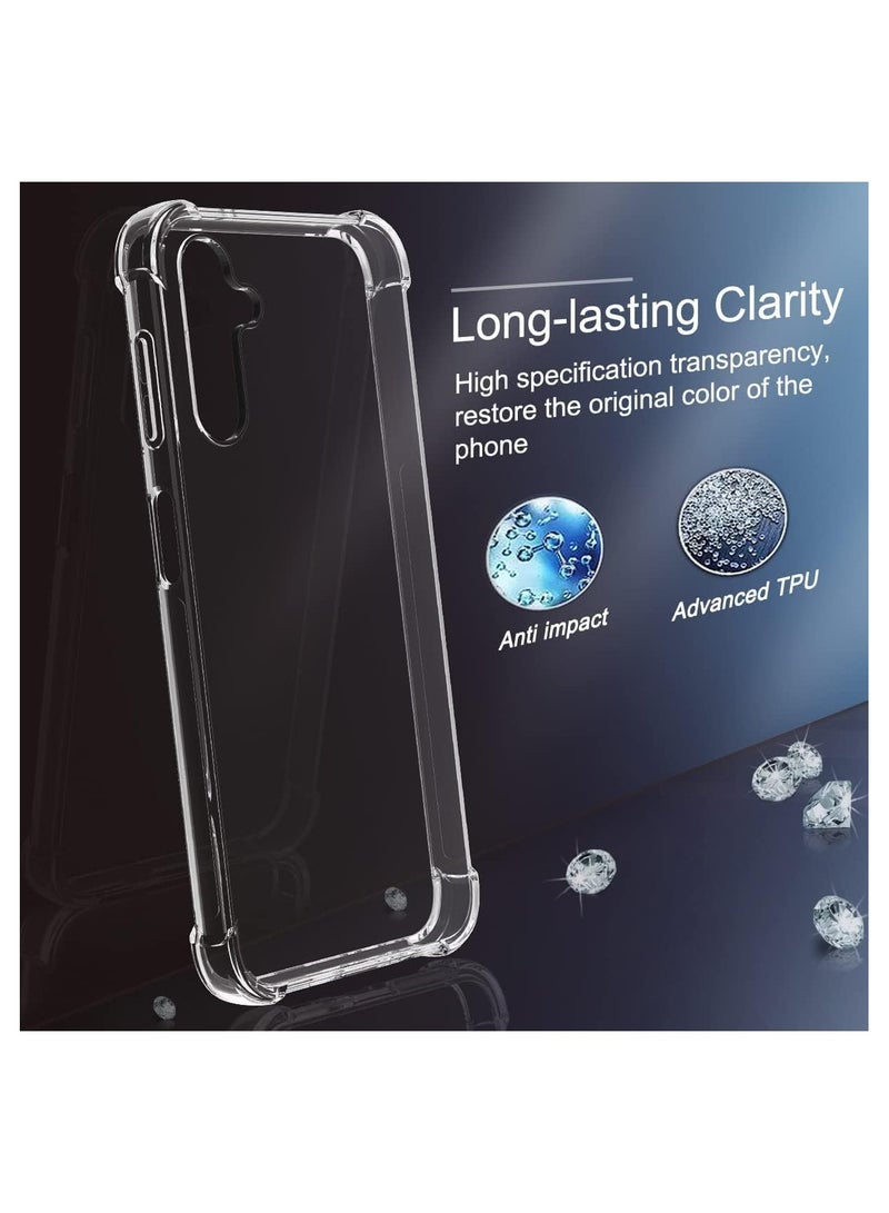 Samsung Galaxy A13-4G Case Cover Protective Shock Absorption Bumper soft Transparent Case (Clear) - Image 5