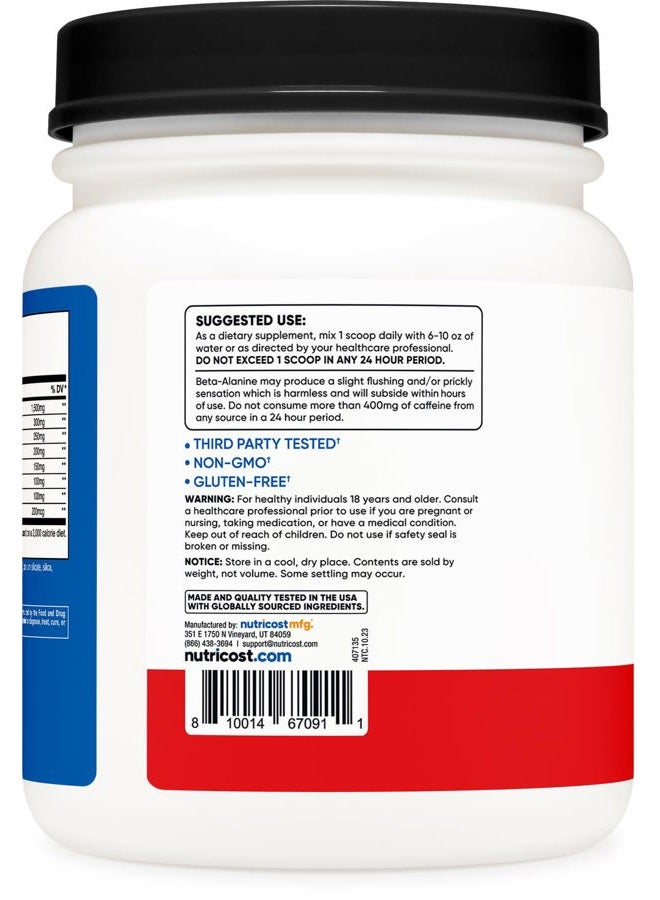 Nutricost Pre-X Xtreme Pre-Workout Complex Powder, Fruit Punch, 60 Servings, Vegetarian, Non-GMO and Gluten Free  - Image 4