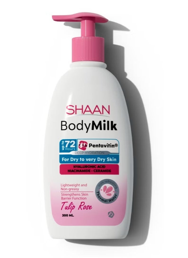 Shaan Body Milk Tulip Rose 300ml 