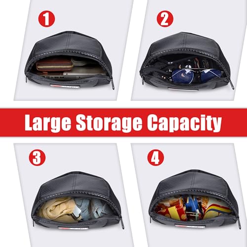 Goldfire Snowmobile Windshield Bags Accessories Ski Doo Dash Bag Dashboard Storage Pouch Wallet Phone Cargo Bags Water-resistant For Ski Doo REV- XP, Part #860201176 (Black) - Image 5