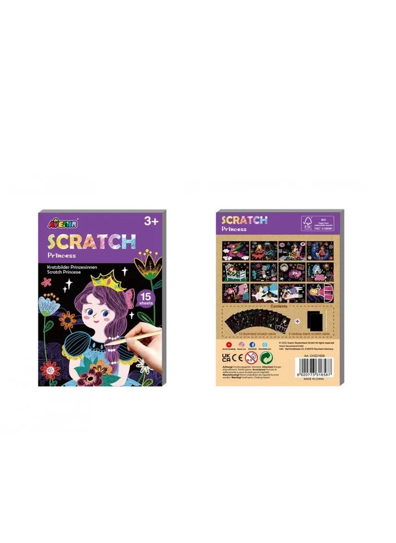 Avenir MINI SCRATCH BOOK-PRINCESS 